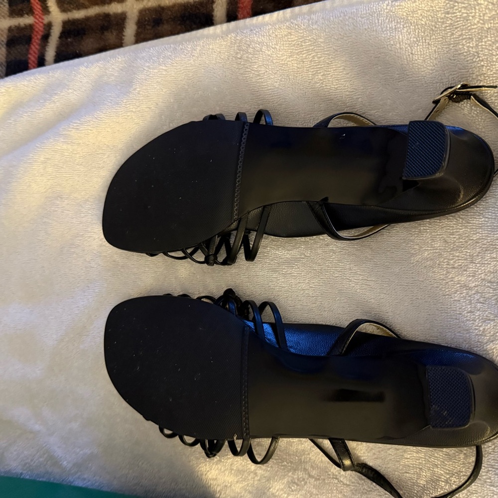 David Tate Black‎ Strappy Sandals